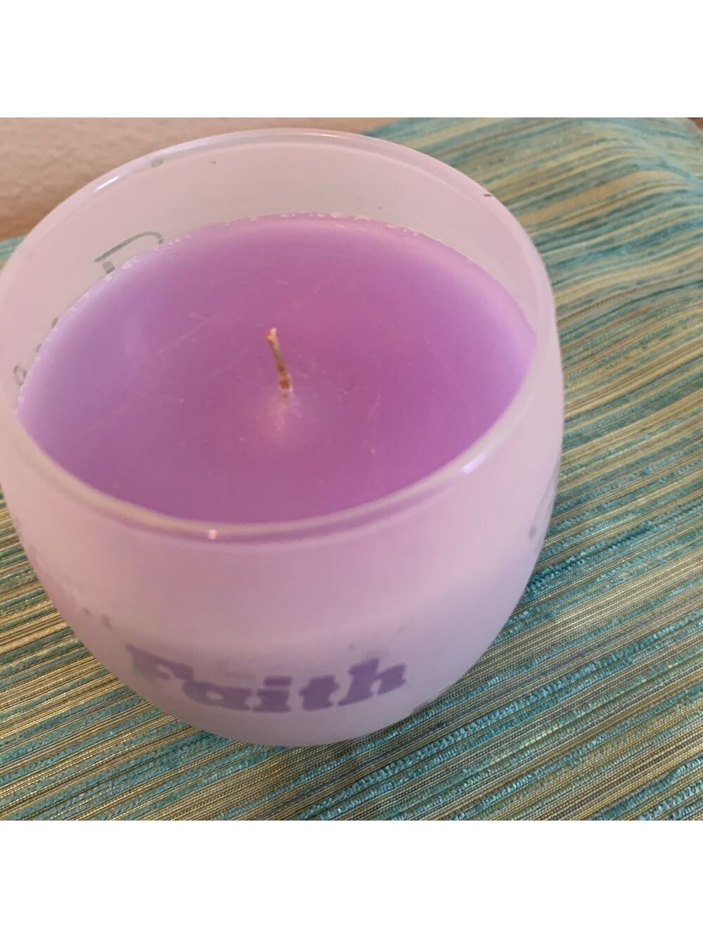 Faith Frosted Glass Jar Candle